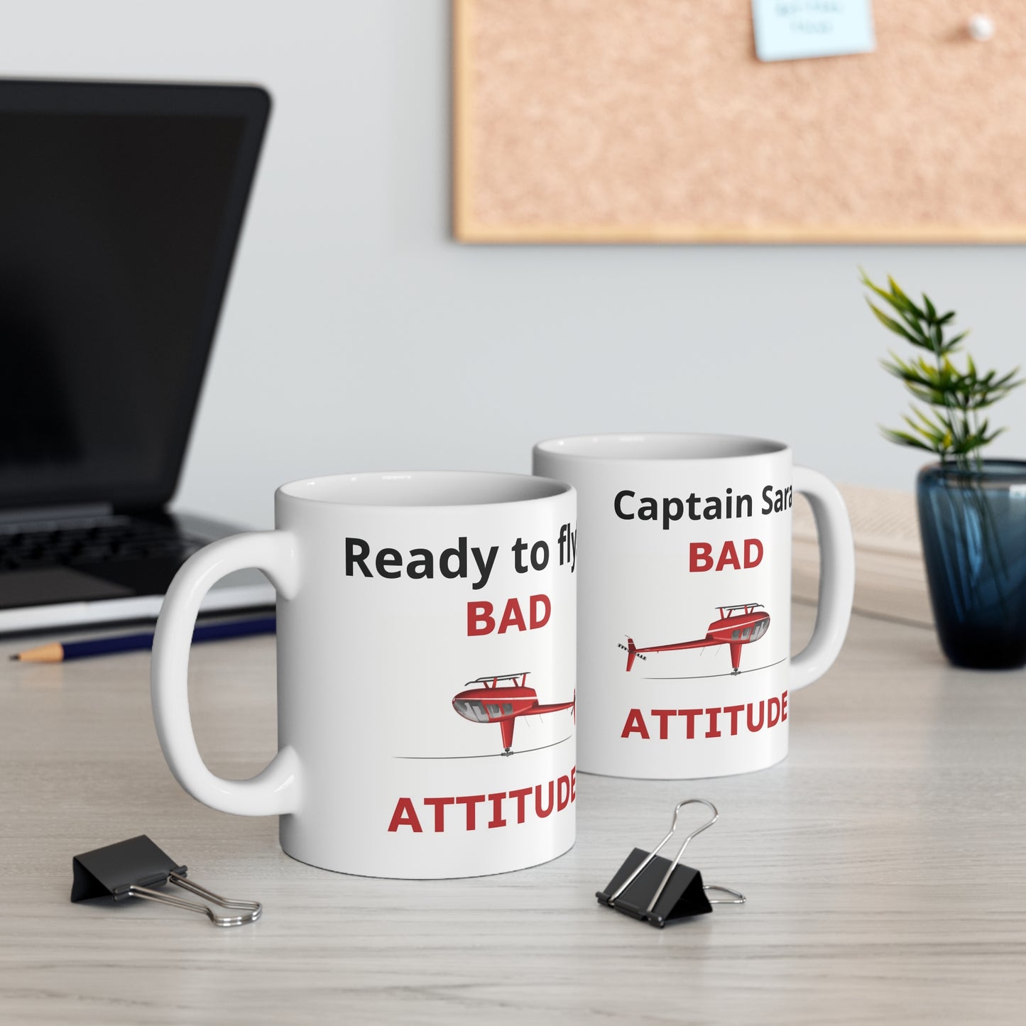 Bad Attitude Pilot Mug - Customisable
