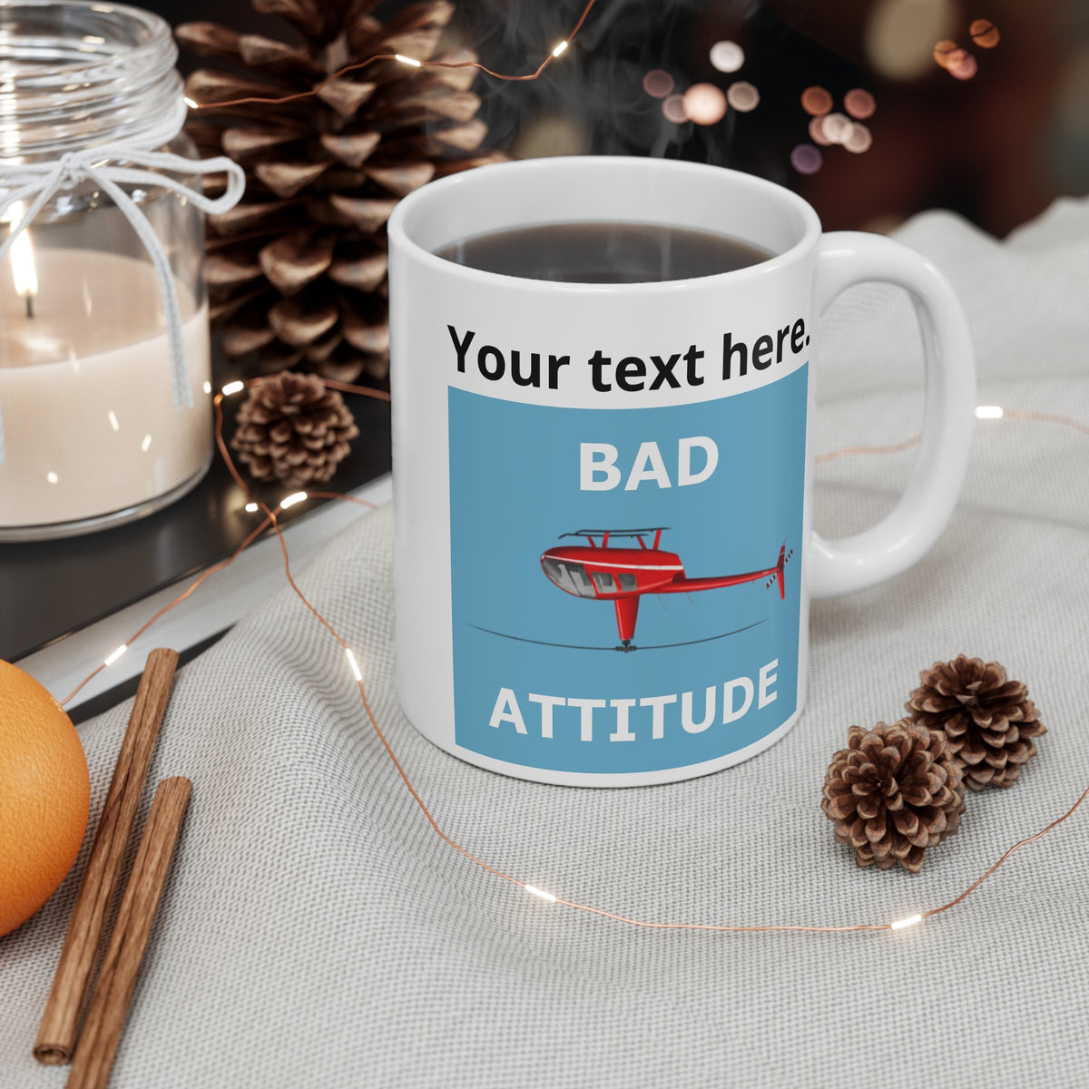 Bad Attitude Pilot Mug - Customisable