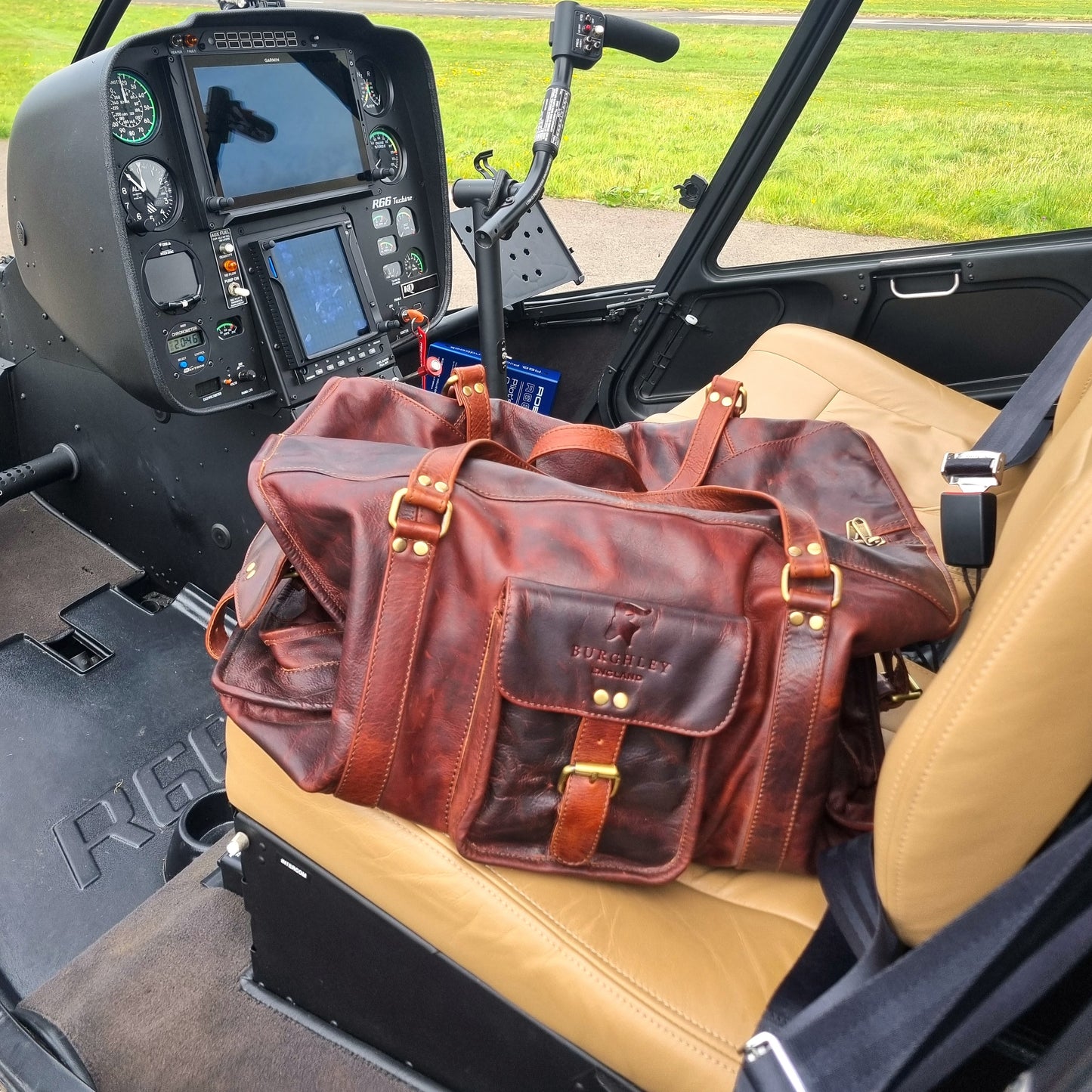 Stamford Full Leather Pilot Holdall