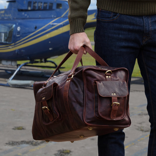 Stamford full leather pilot bag